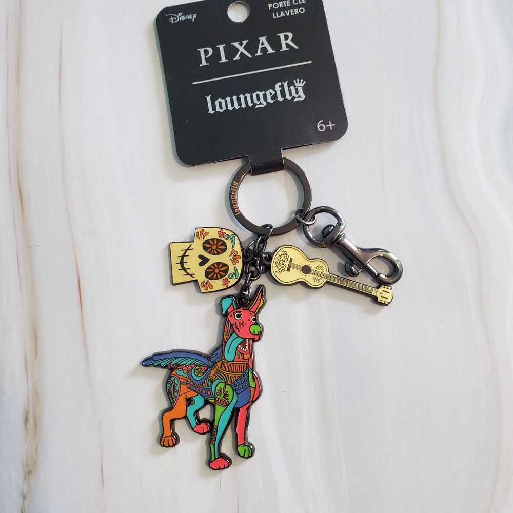 Loungefly Disney Pixar Coco "Dante" Metal Keychain
